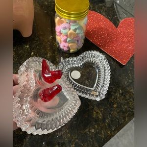 ❤️Vintage Glass trinket Heart